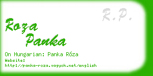 roza panka business card