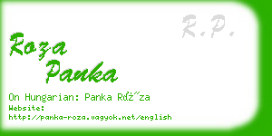 roza panka business card